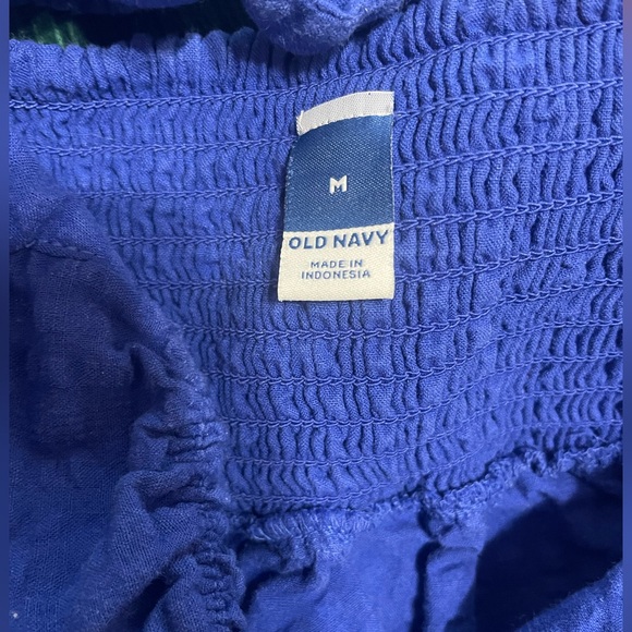 Old Nacy Blue Seersucker Dress - Picture 2 of 3